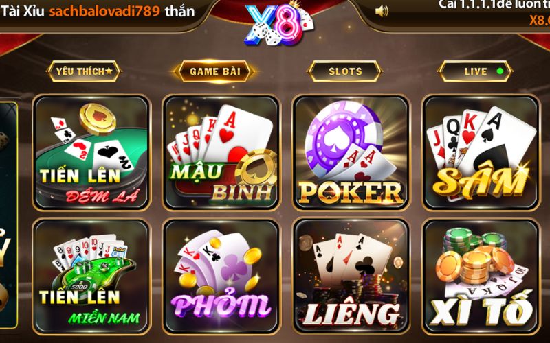 giới thiệu thương hiệu giải trí trực tuyến X8